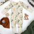 Organic Cotton Baby Pajamas 2-Way Zip Front Zipper Sleeper, Lynx Organic Earthy Clothing